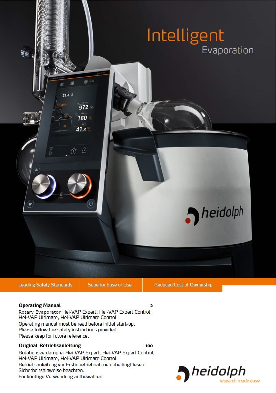 Heidolph Instruments Operation Manuals